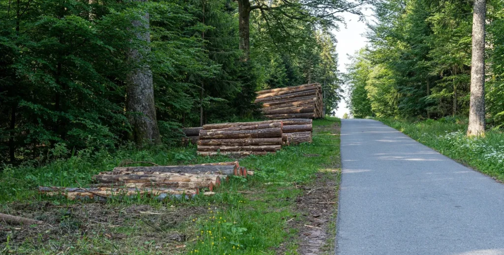 Dense forest landscape with tall trees and natural woodland environment supported by AAA Tree Experts