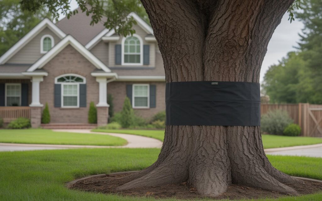 Tree banding for pest control