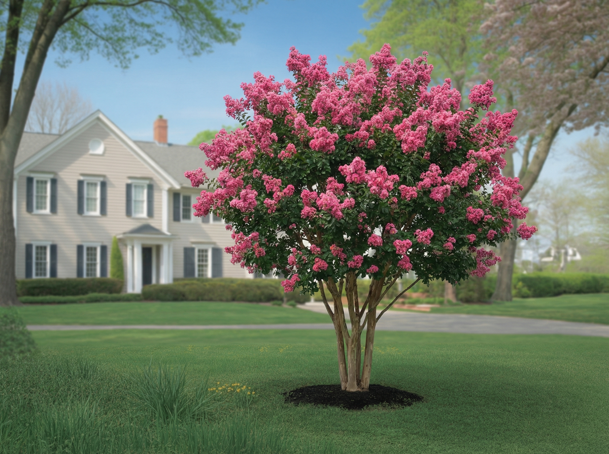 Tree pruning of a Crape Myrtle in Charlotte, NC